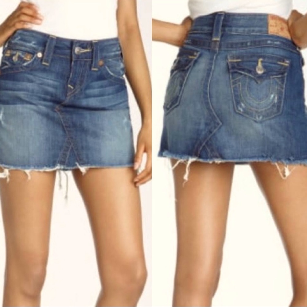 True Religion Raw Hem Abby Skirt